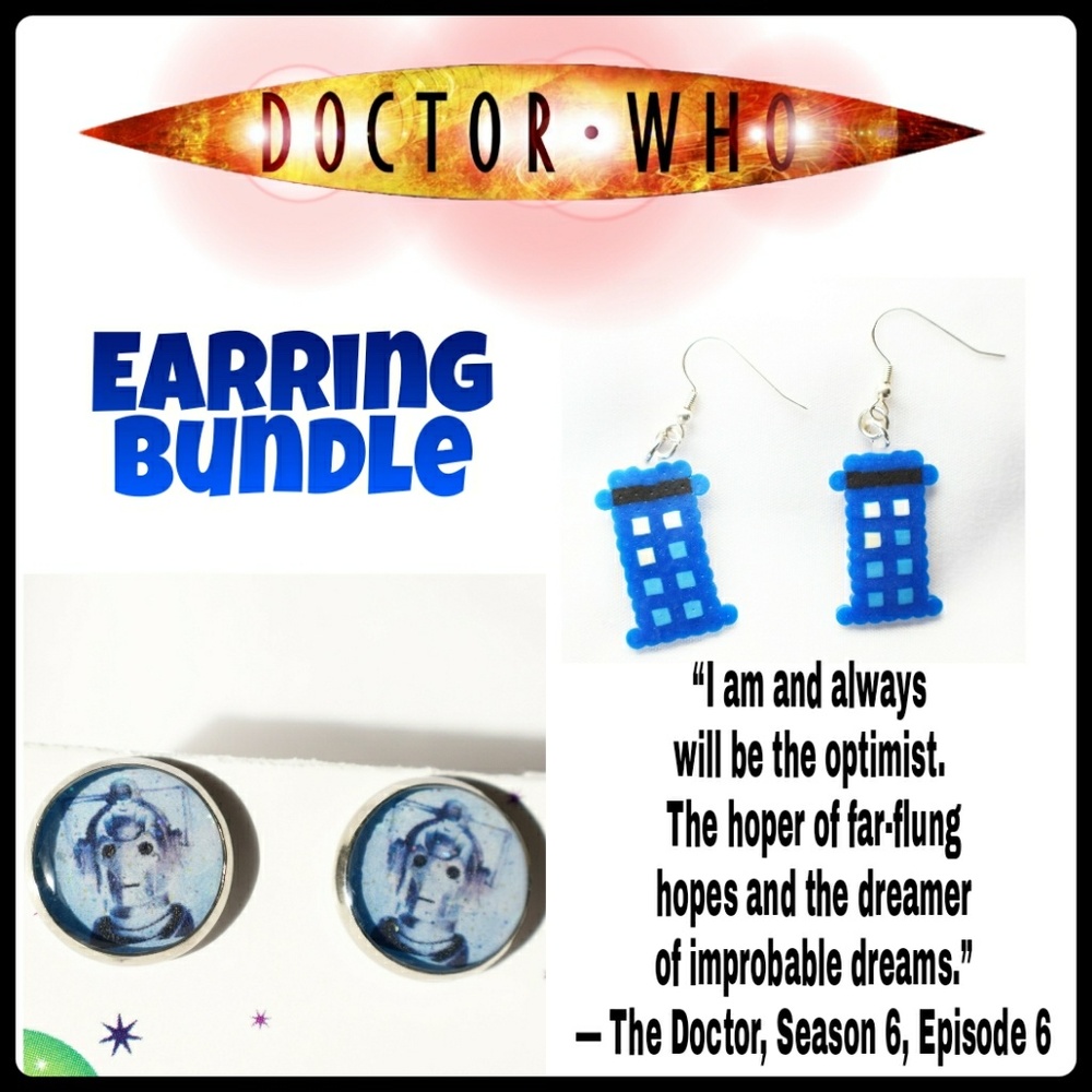 DR. WHO EARRING BUNDLE
